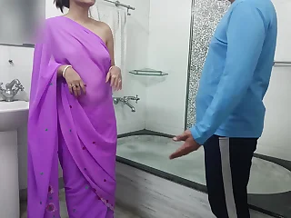 Consummate Indian Desi Punjabi Horny Mommy's Little help (Stepmom stepson) have intercourse roleplay with Punjabi audio HD xxx porn video